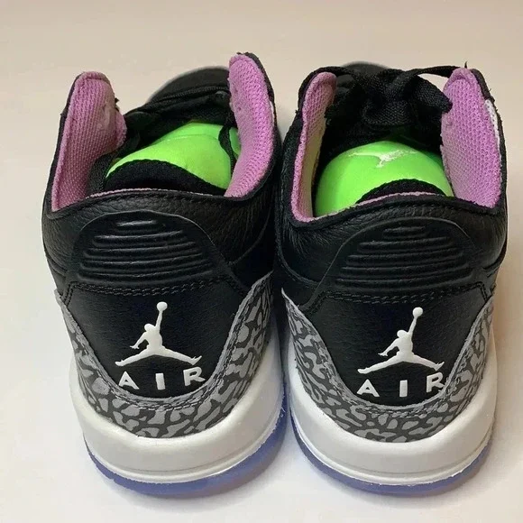 Jordan Retro 3 Sneakers GS Electric Green Youth 4 New - Picture 8 of 11